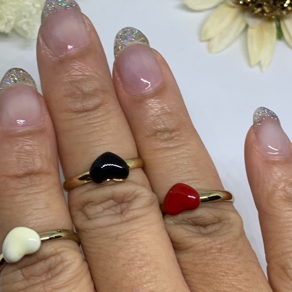 Stackable Ceramic Heart Rings - [JW-114] - Picture 8 of 8